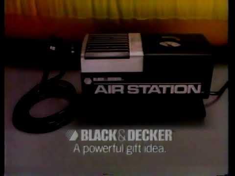 Black & Decker ASI300 Air Station Portable Inflator for Tires, Balls, 110  &12V