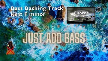 Cool Jazz Style Groove and Chord Progression in F minor | Bass Backing Track - No Bass