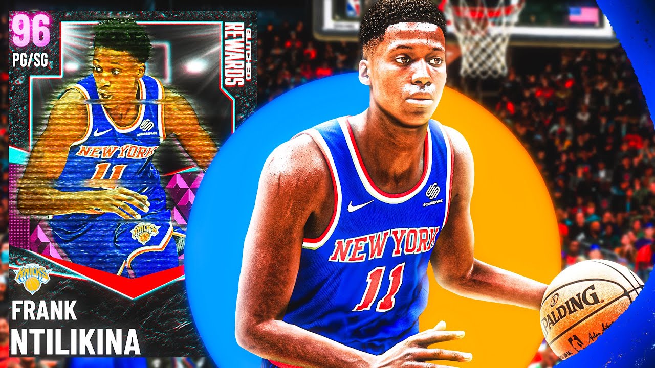 *GLITCHED* PINK DIAMOND FRANK NTILIKINA GAMEPLAY! THIS RARE CARD MIGHT BE A TOP 5 PG! NBA 2k21