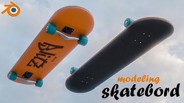 modeling a skateboard in blender 🛹