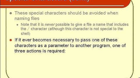 Special Characters - Shell Scripting -10