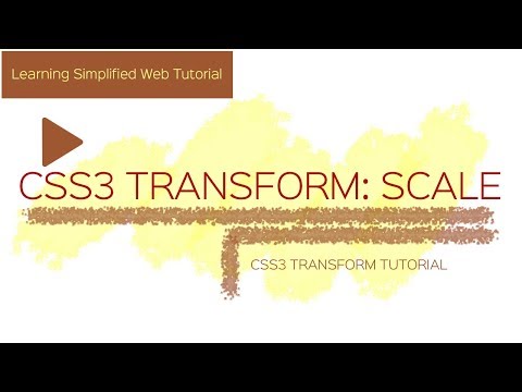 CSS3 Transform Scale property - Resize HTML Element
