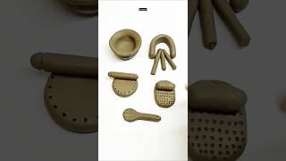 clay kitchen set, #miniature #creativeclayideas #kitchenset #clay #diy #homecraft