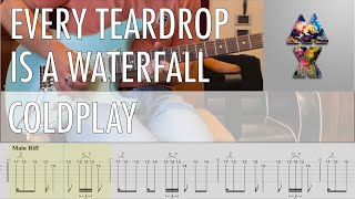 Download Lagu Every Teardrop Is A Waterfall Coldplay Cover • Guitar Tab • Tutorial • Lesson