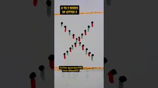 3D Letter X #3D #ytshortsindia #letter #art #easydrawing #frontpage #diy #colors #newstyle