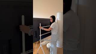 Genius DIY TV Pegboard Storage Solution TVstorage Pegboardhack