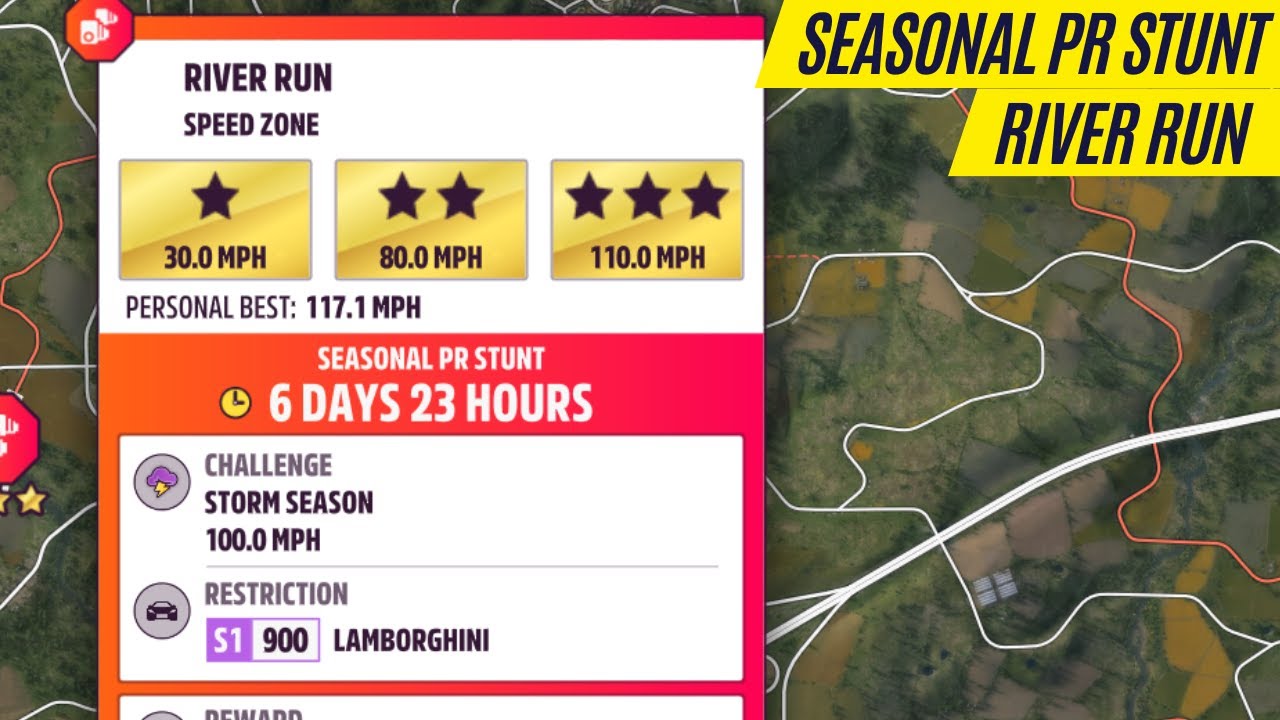 Forza Horizon 5 Speed Zone "River Run" S1 Class