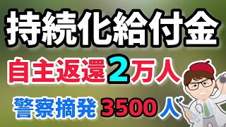 持続化給付金と家賃支援給付金の自主返還は２万件超！一時支援金・月次支援金など支援金給付状況と返金と不正受給情報！警察摘発3500人【中小企業診断士YouTuber マキノヤ先生】第1087回