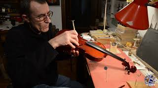 Violin soundpost from start to finish - Anima di violino dall'inizio alla fine