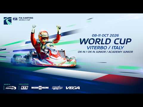 FIA Karting World Cup 2026 - OKN-J, OKN & Academy Junior - Viterbo / Italy (Saturday live stream)
