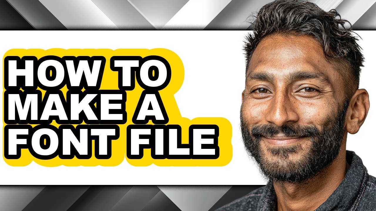 How to Make a Font File (easy Method)