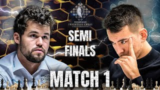 Buhay na Buhay ang mga TIRADA! | Carlsen vs Abdusattorov Free Style Chess Challenge 2024 Game 1 screenshot 3