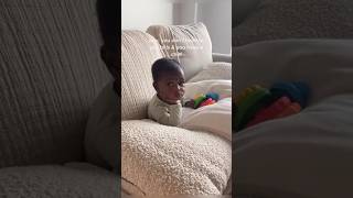 Why is baby staring at mom like THIS?! 😩😆 #blackbabygoals