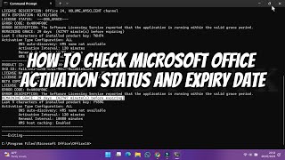 How to Check Microsoft Office 2024 Activation Status and Expiry Date