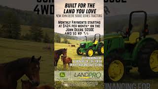 Built for the Land You Love: John Deere 5050E! Great Financing or Pay Cash and Save Thousands!