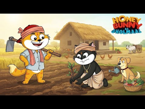 Hunny Bunny गांव में जाकर खेती किया | Hunny Bunny Jholmaal Cartoon For Kids | Moral Stories In Hindi