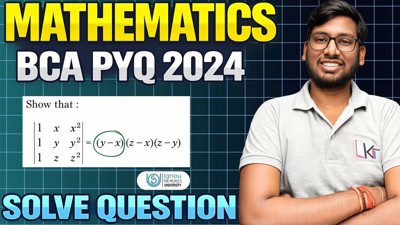 BCA Important Questions | Step-by-Step Solution | Akash Ranjan - YouTube