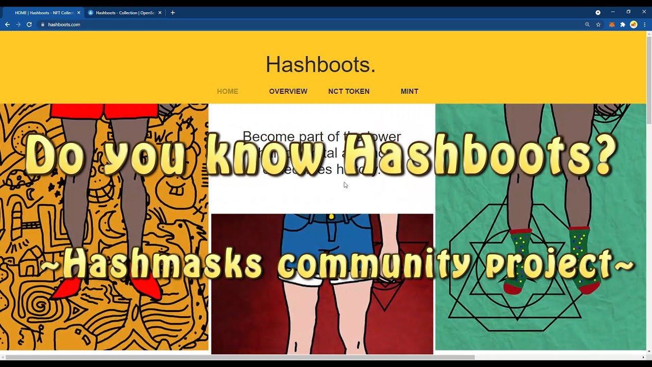 Do you know Hashboots ?? ~Hashmasks community project~