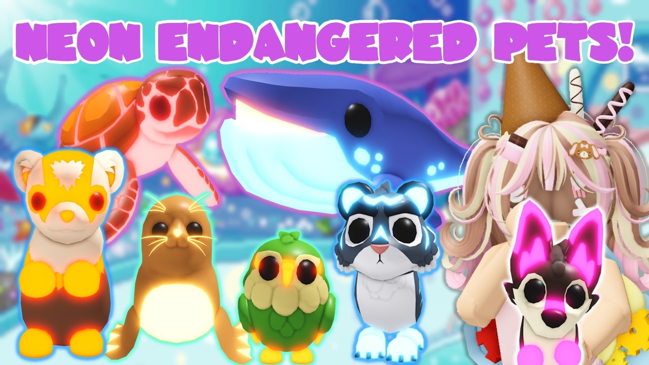 Making Every Endangered Pet Neon! | Adopt Me Roblox New Egg Update 2026 | Riivv3r