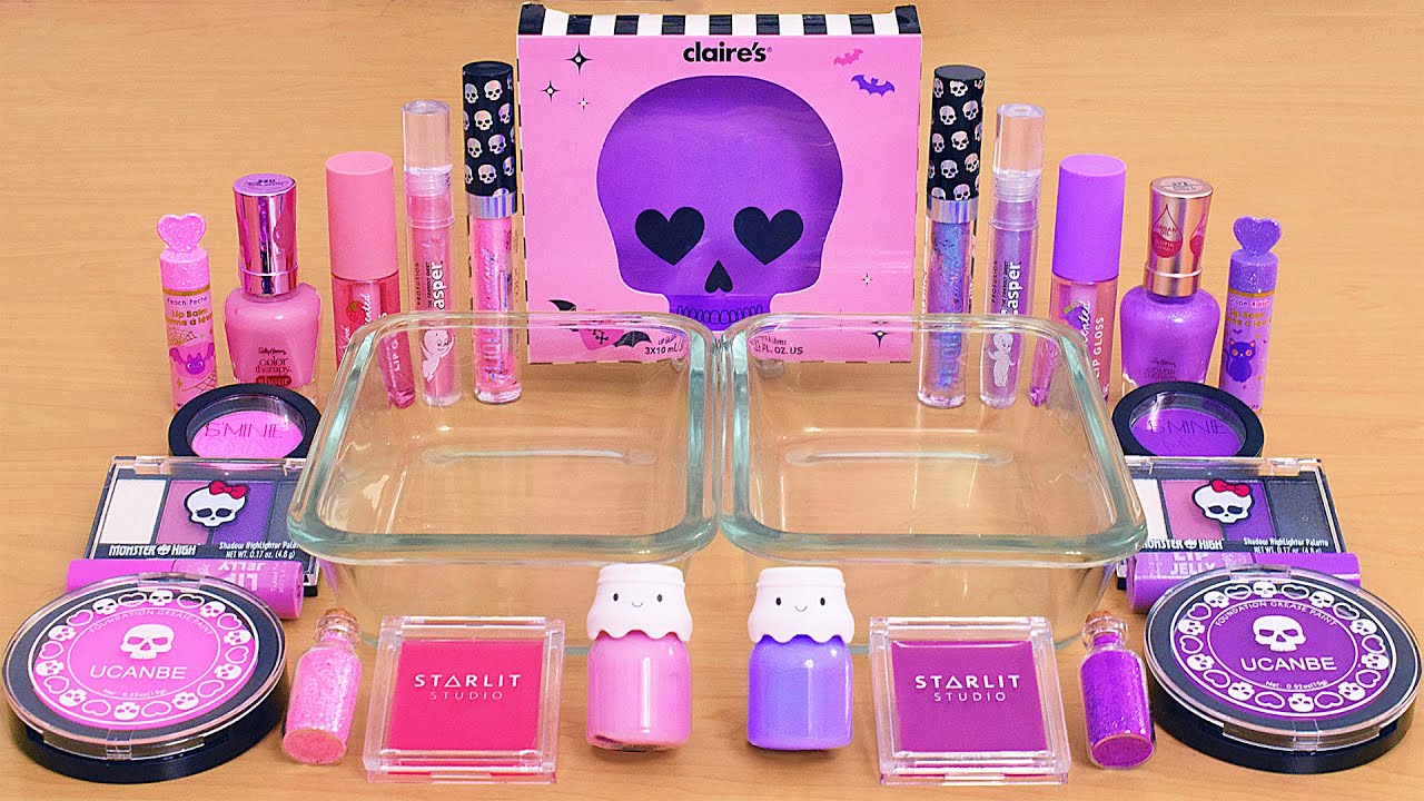 Pink vs Purple - Makeup Slime ASMR