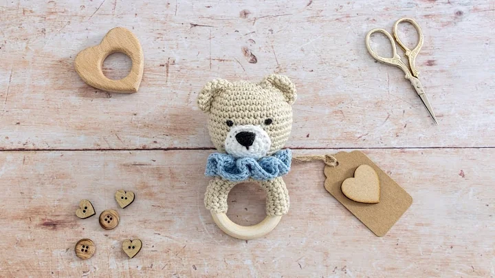 How to Crochet a Baby Rattle (PART 2 of Bear Amigu...