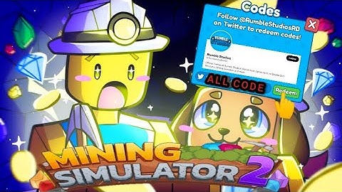 ALL CODE MINING SIMULATOR 2! 2022(June)|Roblox