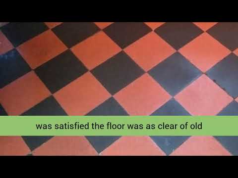 Restoring Quarry Tiles Hidden Under Vinyl Flooring In Filton Youtube
