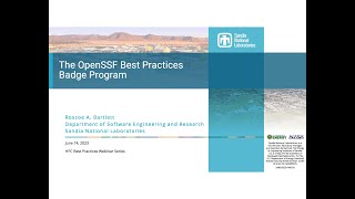 IDEAS-ECP Webinar: The OpenSSF Best Practices Badge Program