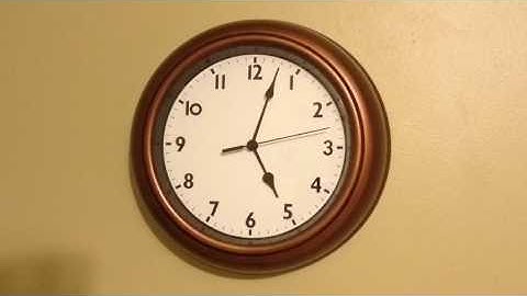 24 hour timelapse of an Analog Clock (with music)