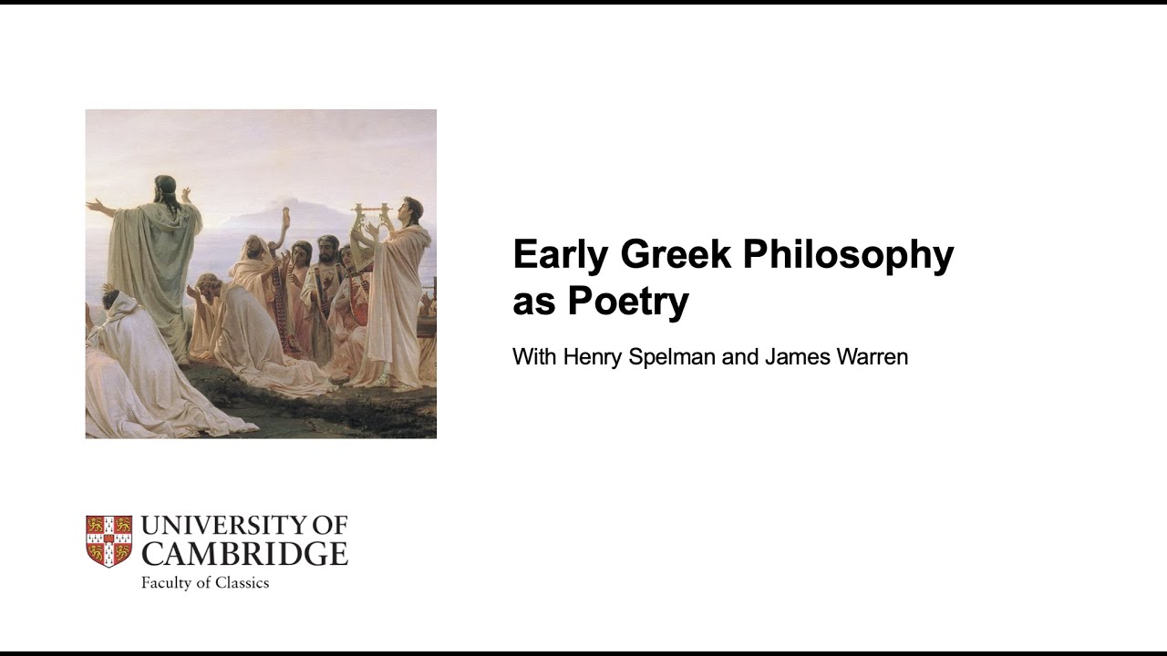 Classics Alumni Webinar | Philosophy as Poetry