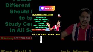 STUDY CERTIFICATE FAQS-1 DCET 2026 #dcet #dcet2026 #dcetupdates #ndacademy #kea #dcet_update_today