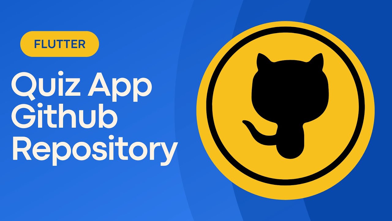 Flutter Quiz App with Git & GitHub | Dart Bangla Tutorial for Beginners ...