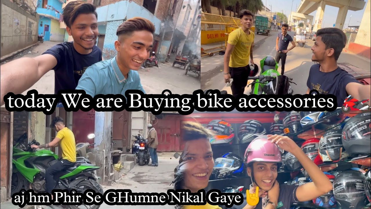 Shopping With My BuddiesBest हेलमेट in दिल्लीbike Accessories