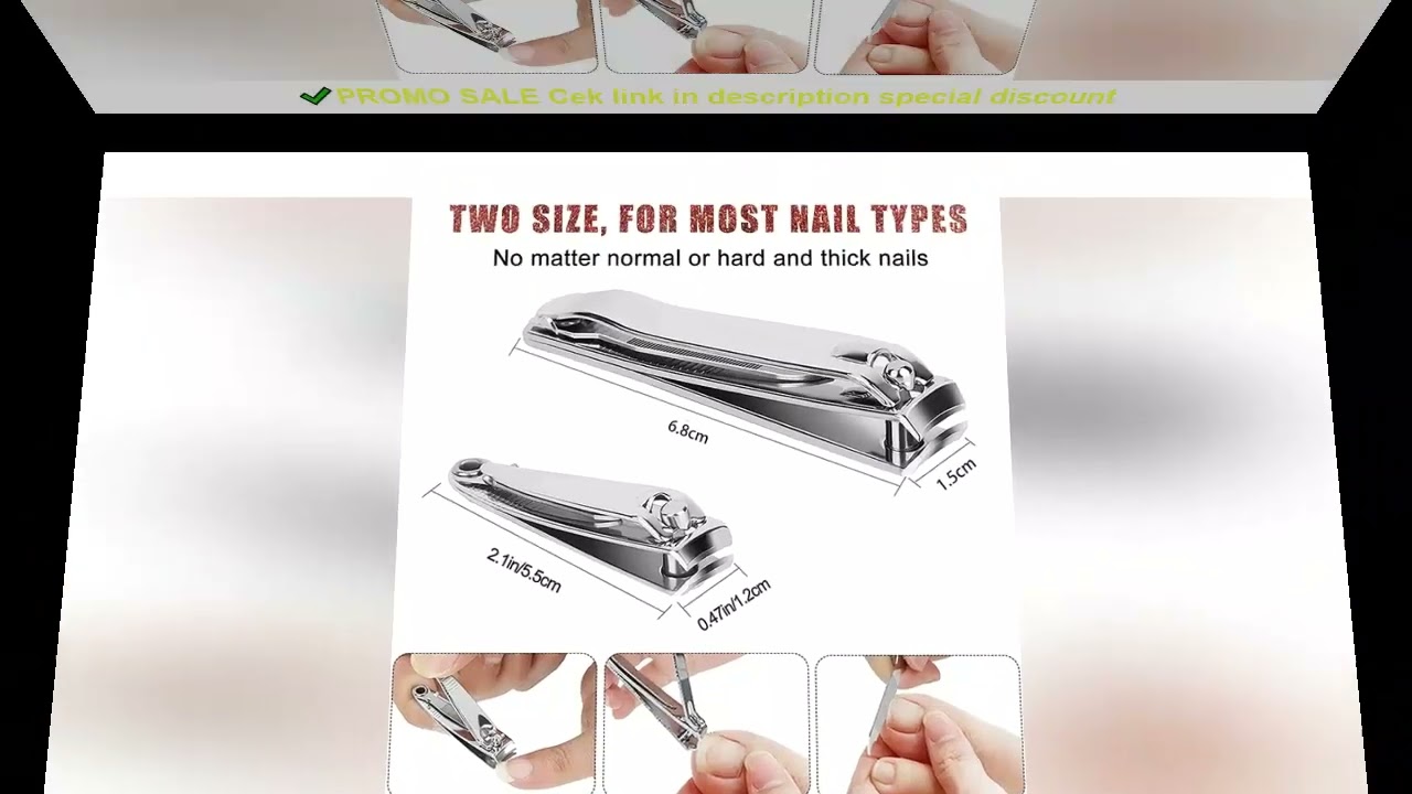 Splash resistant nail clippers, stainless steel scissors for nail beauty tools, for hard nails, wide