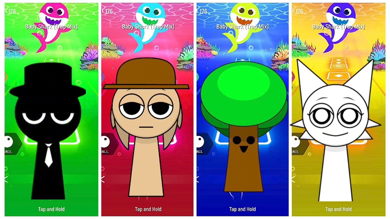 SPRUNKI Incredibox - Coffin Dance Song (COVER) Tiles Hop step