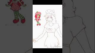 .°•🍰Strawberry Shortcake SpeedPaint🍓•°.                    #digitalart #speedpaint #ibispaintx #fyp