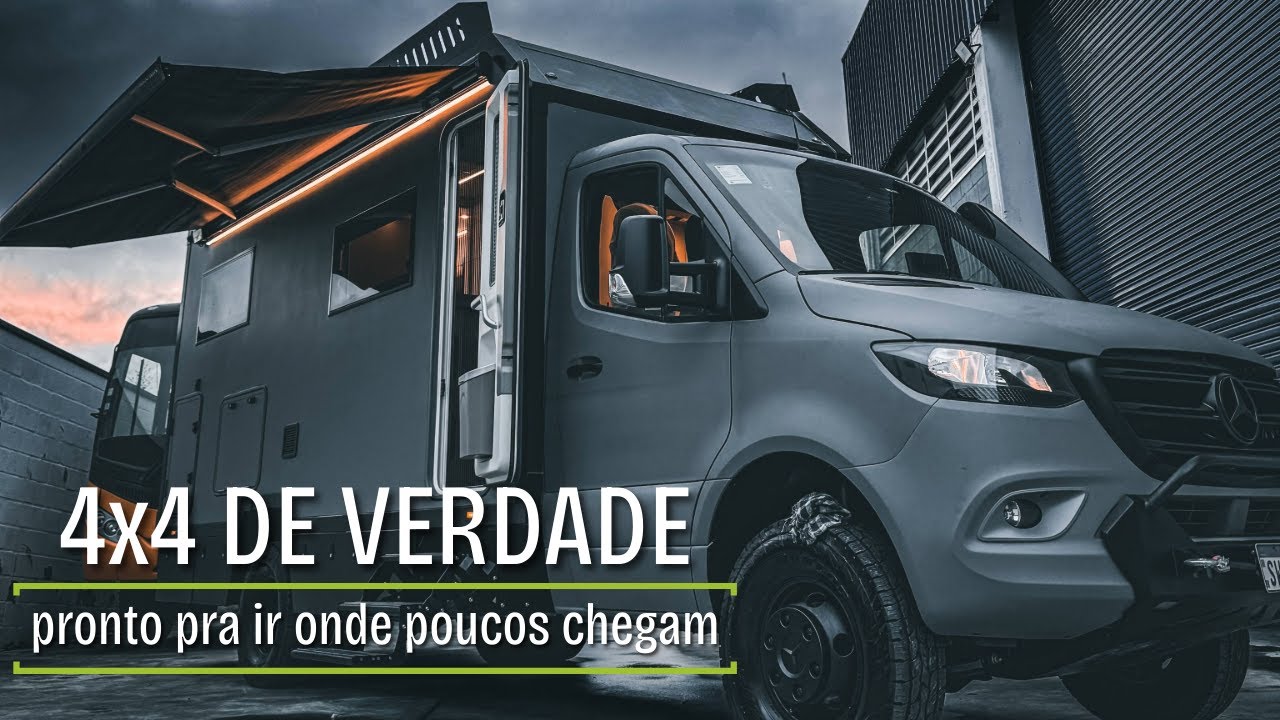 Motorhome 4x4 completo: autonomia, segurança e conforto para qualquer aventura