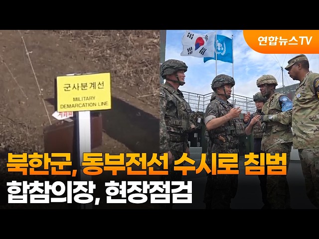 북한군, 동부전선 수시로 넘어와…합참의장, 현장부대 점검 / 연합뉴스TV (YonhapnewsTV)