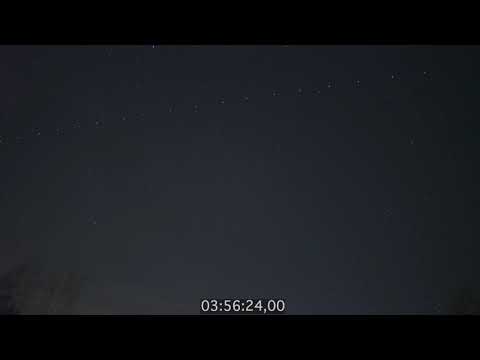 Przelot Starlink 21(22) nad Polską 22/03/2021