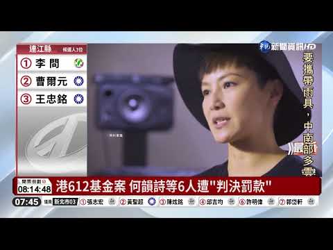 港612基金案 何韻詩等6人遭"判決罰款"｜華視新聞 20221126