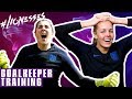INCREDIBLE Volley from Carly Telford! | Goalkeeper Duels | England