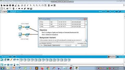 4.2.2.11 - Packet Tracer - Configuring Extended ACLs Scenario 2
