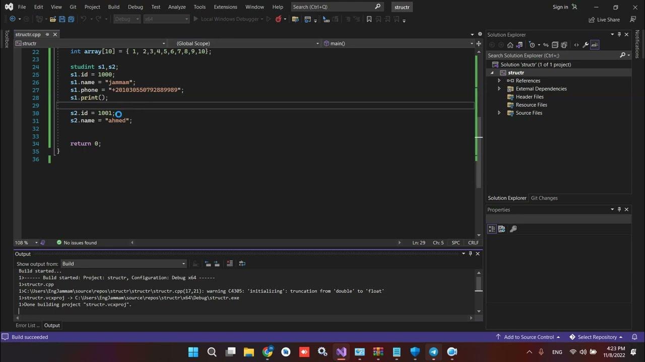 شرح struct c++ - YouTube