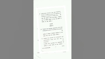 B.Ed 1st year Pedagogy of Commerce - 2024 #Gurugram #University #college