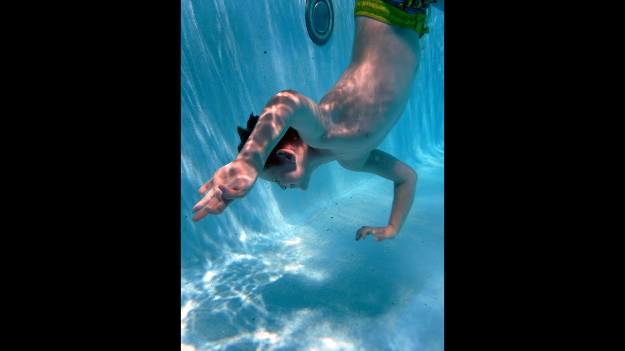 PK Touching Bottom of Pool June 21 2016 - YouTube