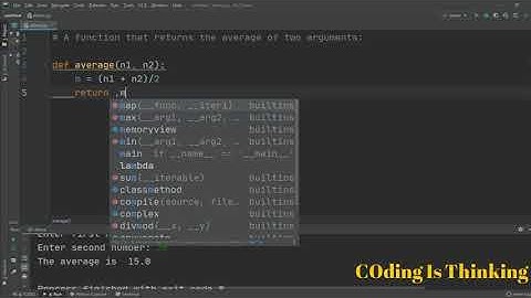 Sum of two numbers using functions - Python Programming | English