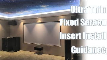 xyscreen ultra thin bezel fixed screen insert to wall install guidance