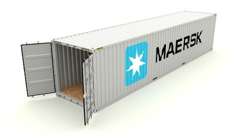 Shipping Container Maersk 3D Model