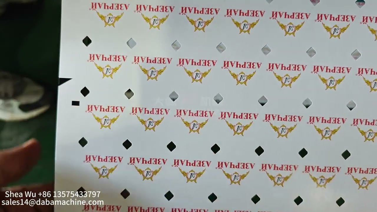 Flatbed die cutting machine for tea labels cutting