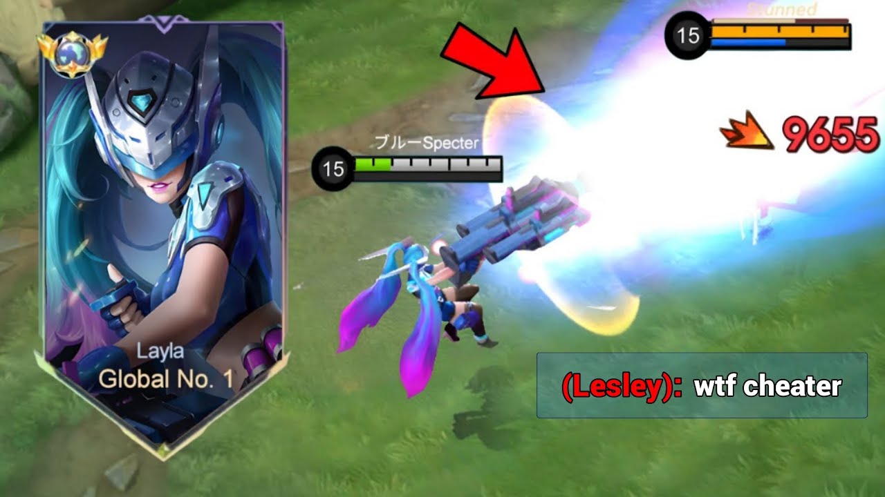 LAYLA BLUE SPECTER IS BROKEN!! (💀Rarest mlbb skin gameplay) Mobile Legends